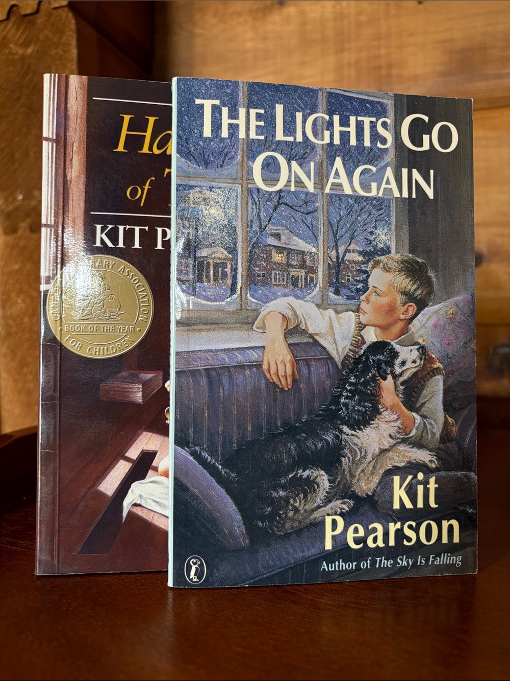 The Lights Go On Again & A Handful of Time by Kit Pearson, Puffin Books
